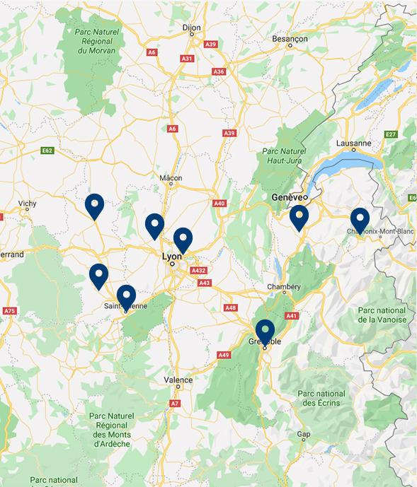 Mestre - carte des magasins Mestre